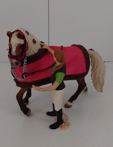 Schleich reiterin pferd stute - schleich,