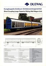 Datenblatt Kurzgekuppelte Großraum-Schiebewandwageneinheit Duewag