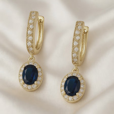 Ohrringe Creole Huggie  585er