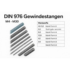 Din 976 gewindestangen m - gewindestangen, 1