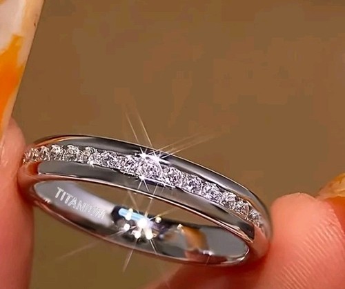 Damen titan ewigkeitsring - titan, cz