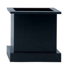 Conmoto Flower Design Edelstahl Blumentopf Pflanzen Plantpot schwarz black 54x52