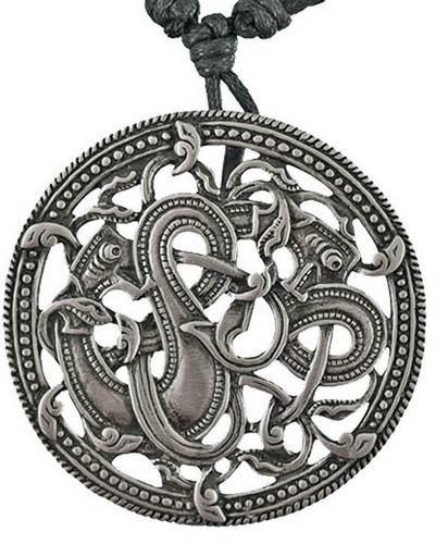 Zinn wikinger amulett drache - ,