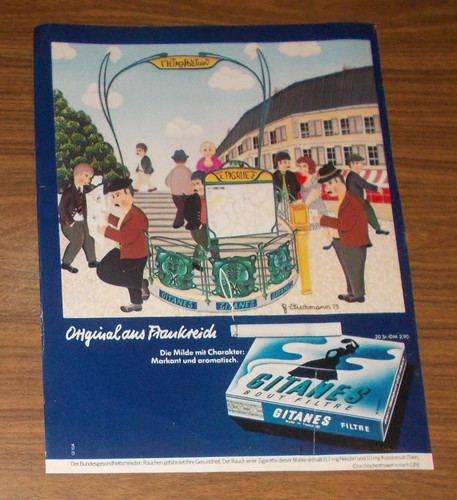 Seltene werbung gitanes - seltene,