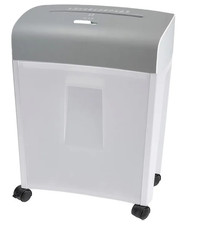 Aktenvernichter PBS 14 mit Auffangbehälter 14 L, 4 Rollen Partikelschnitt 5x16mm