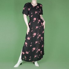 Vintage 90er 80er lang schwarz