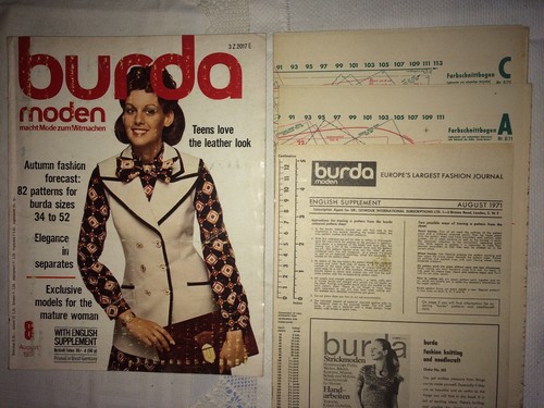 Burda moden zeitschrift august - burda,