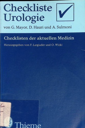 Checkliste urologie - checkliste,