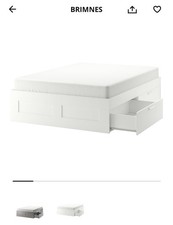 IKEA bett 140x200, Holz, Weiß