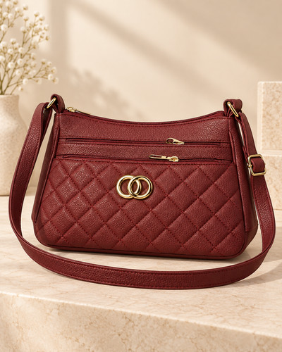 Weinrote handtasche damen - weinrote,