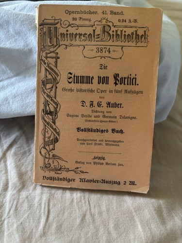 Die stumme von portici - stumme, |