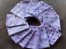 Konvolut 13 Stoffstücke, je 50x70 cm, Bauernbettwäsche, Antik, Vintage, lila