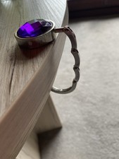 2  Tisch Handtaschenhalter, Haken ,Taschenhaken , Lila