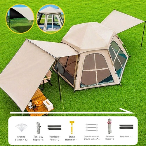 Wurfzelt pers mit tarp - 5-8,