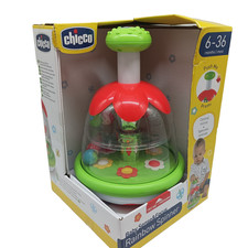 Chicco Magischer Kreisel Babyspielzeug mit großem Knopf und Spiegel Lernspiel