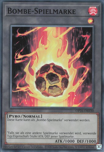 Yugioh bombe spielmarke - yugioh, bombe-spielmarke