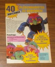 Seltene Werbung Matchbox MY
