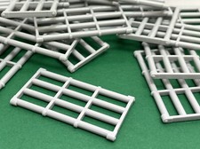 LEGO Fenster 4x6 mit Gefängnisstangen, hellgrau, Best.-Nr. 92589, 4 Stück