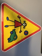 Achtung Spielende Kinder - Schild - Vintage - Ikea
