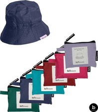 Regenhut Damen Herren wasserdicht einfarbig umkrempelbar Einheitsgröße