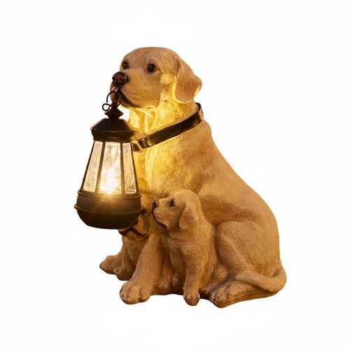 Hundefigur mit laterne - hundefigur,