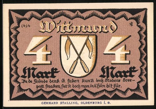 Notgeld wittmund 1922 - 1922,, mark