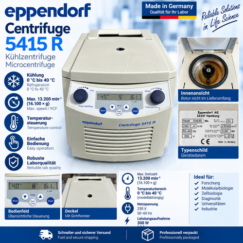 Eppendorf centrifuge 5415 - 5415, r