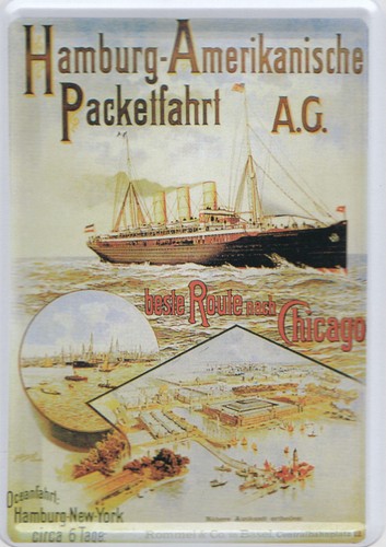 Blechpostkarte hamburg - blechpostkarte,
