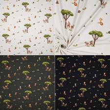 Jersey Kinderstoff Waldtiere