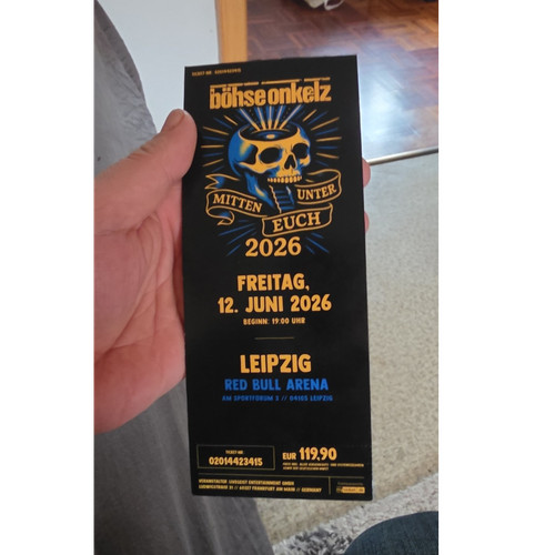 Böhse onkelz konzertticket - böhse,