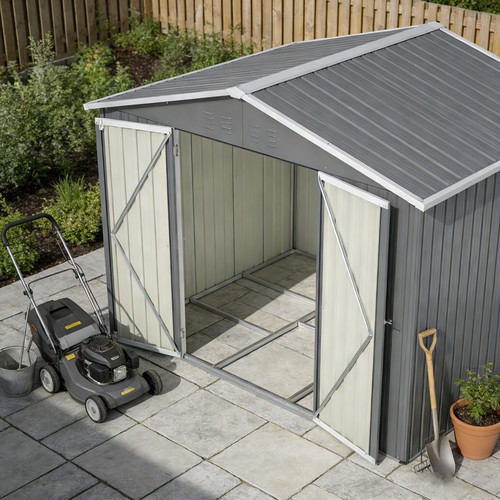Metall gerätehaus pultdach - metall,