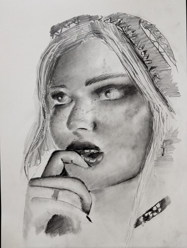 Bleistiftzeichnung portrait - bleistiftzeichnung,