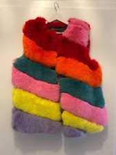 Fake Fur Weste bunt JAYLEY  One Size Neupreis € 369,-