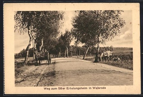 Ansichtskarte walsrode weg - walsrode,,