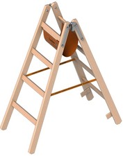 Layher 1038 Holzstehleiter 2x4