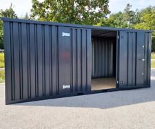 Gerätehäuschen Gartenbox Gartencontainer Gartenschuppen Lagerbox 5m RAL7021