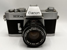 Canon EX EE analoge Spiegelreflexkamera mit Canon EX 50mm 1:1.8 #104891-110