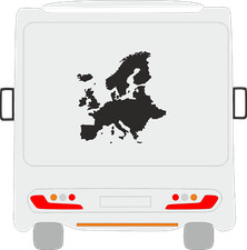 Europakarte Aufkleber