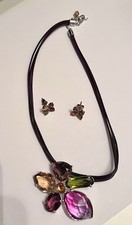 Modeschmuck – Set – Glassteine – Damen Halskette