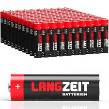 Langzeit Batterien AAA 100 Stück Alkaline Micro LR03 1,5V Batterie 100x