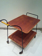 60er   seltener dänischer - TEAK Servierwagen - auf Rollen- zerlegbar