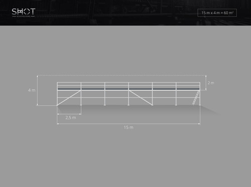 Neu fassadengerüst 60m2 scaff - neu,