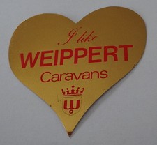 Werbe-Aufkleber Weippert Caravan Wohnwagen Zirkus Schausteller 80er 