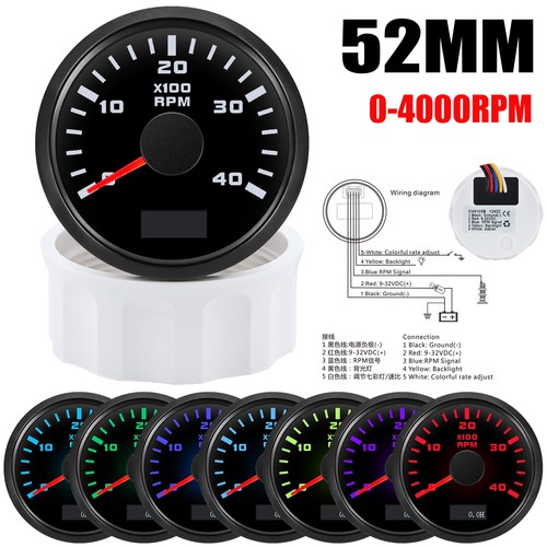 52mm farben led - 52mm, 7-farben-led