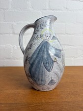 Antik Keramik Krug SCHLEISS Gmunden Vogelpredigt Franziskus Antiquität Wien TOP