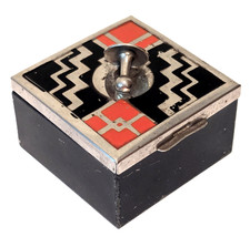 MARIANNE BRANDT RUPPEL GMF PILLENDOSE SCHATULLE BOX DESIGN ARTDECO BAUHAUS 1920