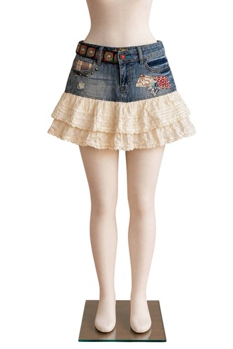 Desigual minirock blau - desigual, 38