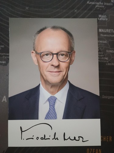 Autogramm friedrich merz - autogramm,