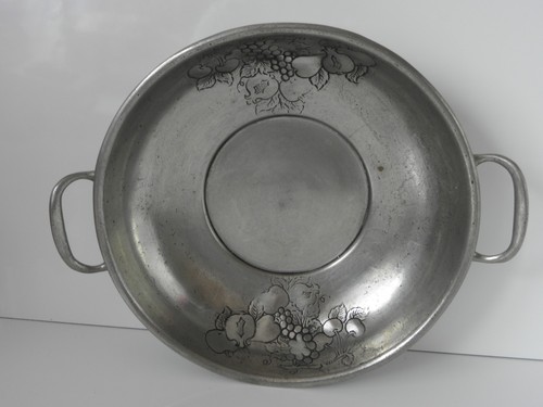 Antike zinn schale mit - zinn,