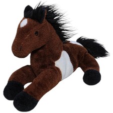 Heunec Dunkelbraunes Pferd, liegend Kuscheltier 25cm Gebraucht Pferd